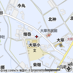 愛知県田原市大草町南左位神73周辺の地図
