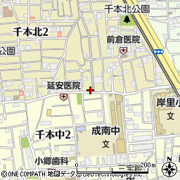 タイムズ千本北第２駐車場周辺の地図