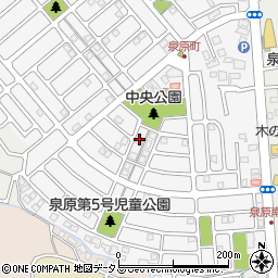 奈良県大和郡山市泉原町24-2周辺の地図