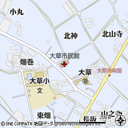 愛知県田原市大草町北神周辺の地図