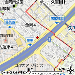 白鳥薬局　東大阪店周辺の地図