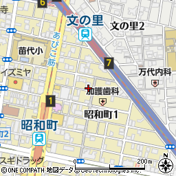 大阪市　阿倍野区薬剤師会（一般社団法人）周辺の地図