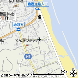 静岡県牧之原市地頭方17周辺の地図