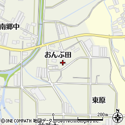 愛知県田原市村松町おんぶ田75周辺の地図