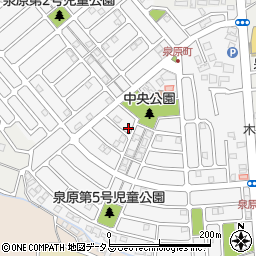 奈良県大和郡山市泉原町36-8周辺の地図