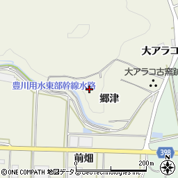 愛知県田原市芦町郷津周辺の地図