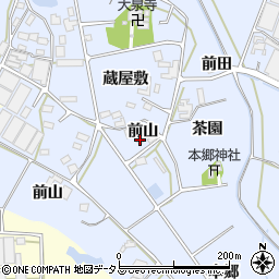 愛知県田原市大草町前山3周辺の地図