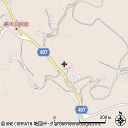 岡山県井原市美星町黒木464周辺の地図