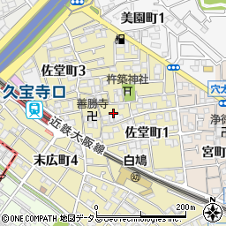 〒581-0816 大阪府八尾市佐堂町の地図