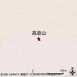 高倉山周辺の地図