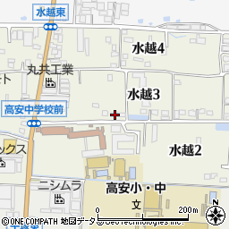 大阪府八尾市水越3丁目93周辺の地図