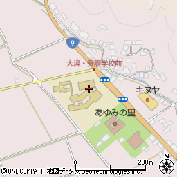 島根県立　益田養護学校・事務室周辺の地図