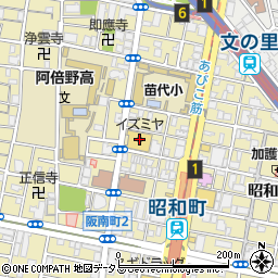 イズミヤ昭和町店周辺の地図