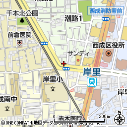 植田精肉店周辺の地図