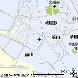 愛知県田原市大草町前山12周辺の地図