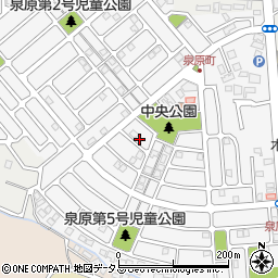 奈良県大和郡山市泉原町36-6周辺の地図