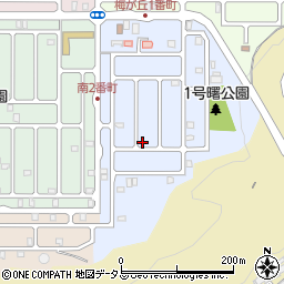 三重県名張市梅が丘南１番町周辺の地図