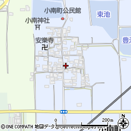 奈良県大和郡山市小南町253周辺の地図