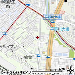 ケア・パレス大阪周辺の地図