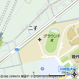 岡山県倉敷市二子250周辺の地図