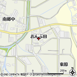 愛知県田原市村松町おんぶ田108周辺の地図