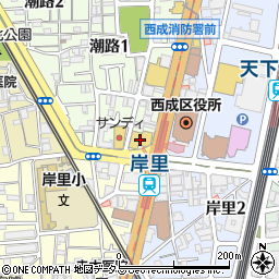 大阪府警察本部交通部駐車対策課駐車管理センター周辺の地図