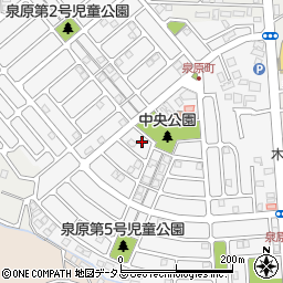 奈良県大和郡山市泉原町36-5周辺の地図