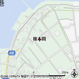 愛知県田原市古田町橡木間周辺の地図