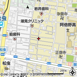 阪南美容室周辺の地図