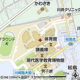 川崎医療福祉大学 学生食堂 フードモール周辺の地図
