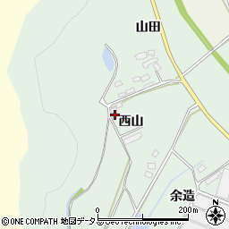 愛知県田原市赤羽根町西山197周辺の地図