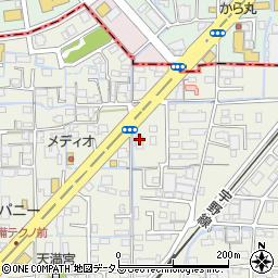 鳥三郎 岡山西市店周辺の地図