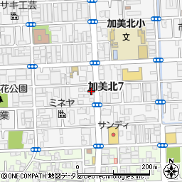 久米電鍍工業所周辺の地図