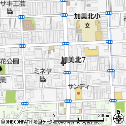 久米電鍍工業所周辺の地図