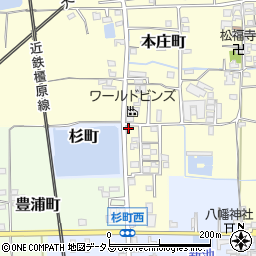 奈良県大和郡山市本庄町239周辺の地図