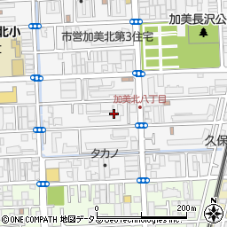 大阪府大阪市平野区加美北8丁目13周辺の地図