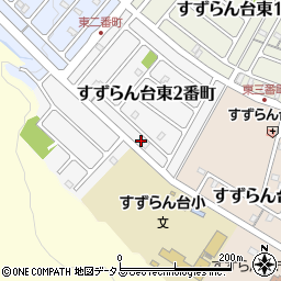 三重県名張市すずらん台東２番町150周辺の地図