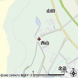 愛知県田原市赤羽根町西山198周辺の地図