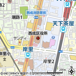 〒557-0000 大阪府大阪市西成区（以下に掲載がない場合）の地図