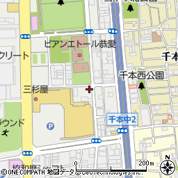 飯田軽金大阪営業所周辺の地図