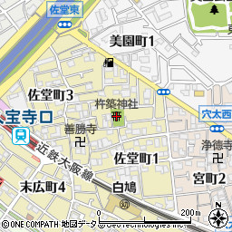 佐堂町地区老人クラブ常設集会場周辺の地図