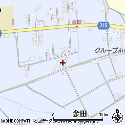 岡山県岡山市東区金田799-1周辺の地図