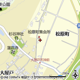 三重県名張市松原町860周辺の地図