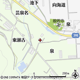 愛知県田原市石神町泉周辺の地図