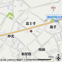 愛知県田原市南神戸町富士手12周辺の地図