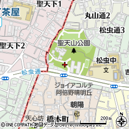 大阪府大阪市阿倍野区松虫通3丁目周辺の地図