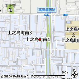 大阪府八尾市上之島町南周辺の地図