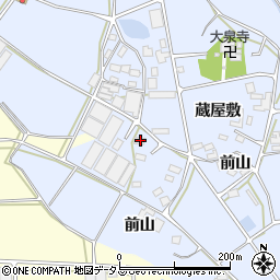 愛知県田原市大草町蔵屋敷3周辺の地図