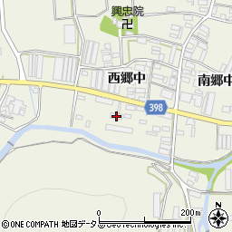 愛知県田原市村松町西郷中34周辺の地図