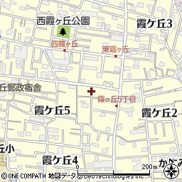 兵庫県神戸市垂水区霞ケ丘周辺の地図